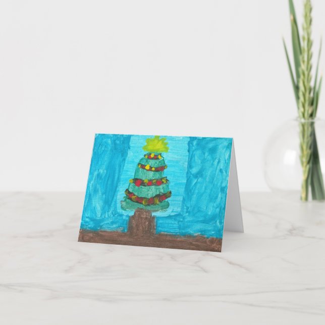 Cartes Pour Fêtes Annuelles Arbre de Noël radiant : Be the Light Card (Devant)