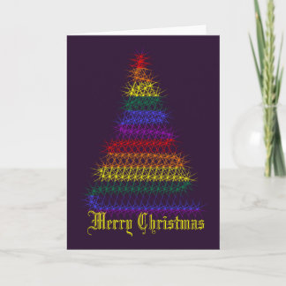 Cartes Pour Fêtes Annuelles Arbre de Noël Rainbow