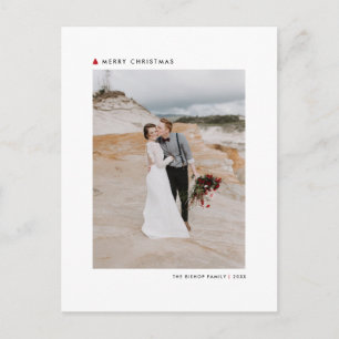 Cartes Pour Fêtes Annuelles Arbre de Noël rouge Joyeux Noël moderne Photo