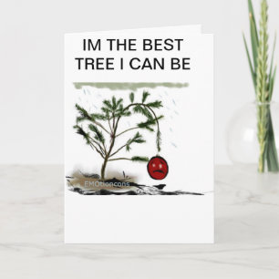 Cartes Pour Fêtes Annuelles Arbre de Noël triste