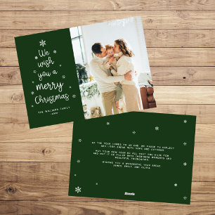 Cartes Pour Fêtes Annuelles Arbre de Noël vert Joyeux Noël Photo