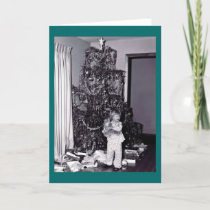 Cartes Pour Fêtes Annuelles Arbre de Noël Vintage