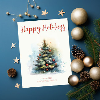 Cartes Pour Fêtes Annuelles Arbre de Noël Waterton