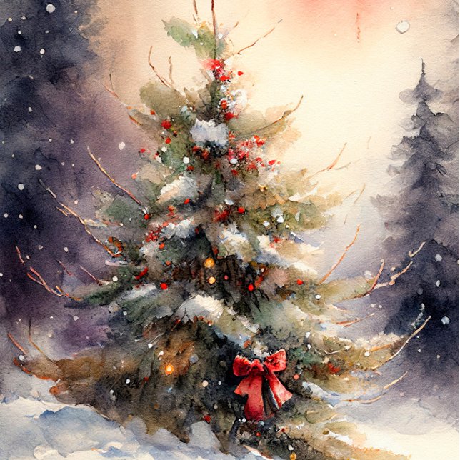 Cartes Pour Fêtes Annuelles Arbre de Noël Waterton (Créateur téléchargé)