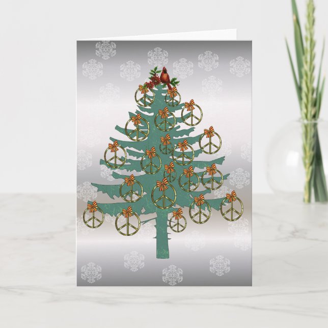 Cartes Pour Fêtes Annuelles Arbre de paix (Devant)