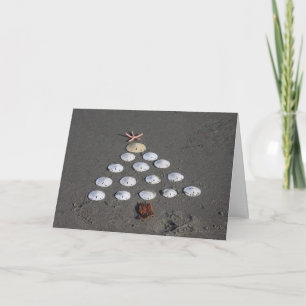 Cartes Pour Fêtes Annuelles Arbre de Sanddollar