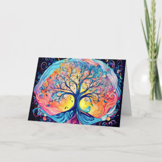 Cartes Pour Fêtes Annuelles Arbre de Vie