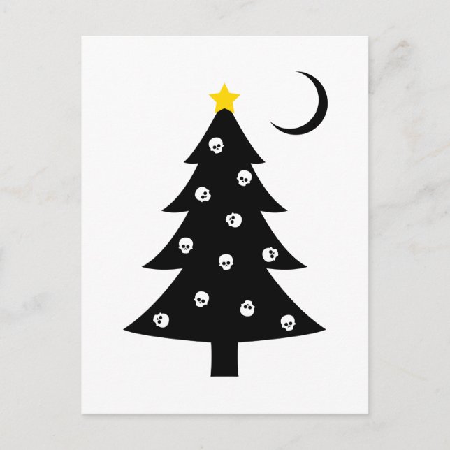 Cartes Pour Fêtes Annuelles Arbre déplaisant de Noël (Devant)
