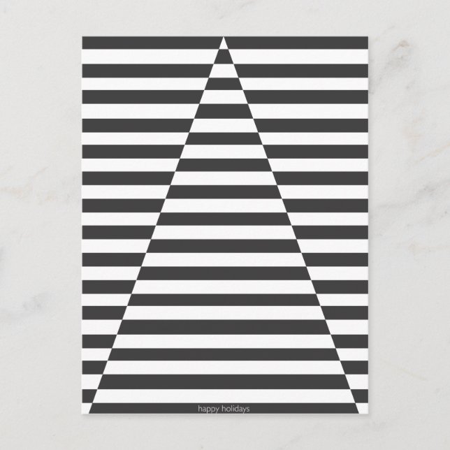 Cartes Pour Fêtes Annuelles Arbre d'illusion optique - Joyeuses fêtes (Devant)