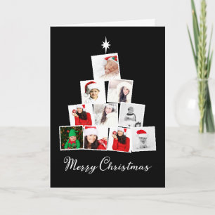 Cartes Pour Fêtes Annuelles Arbre et étoile Noël personnalisé