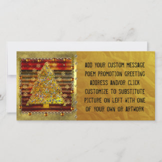 Cartes Pour Fêtes Annuelles Arbre métallique de Noël