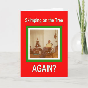 Cartes Pour Fêtes Annuelles Arbre mince