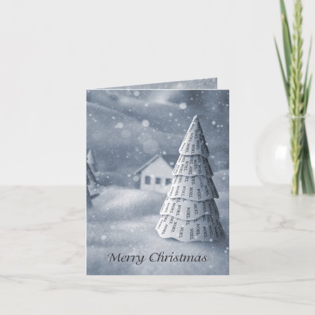 Cartes Pour Fêtes Annuelles Arbre Noel Card (Devant)