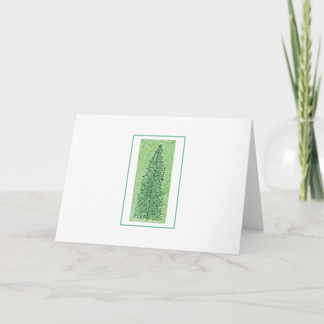 Cartes Pour Fêtes Annuelles arbre txn (Devant)