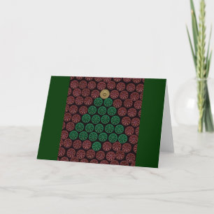 Cartes Pour Fêtes Annuelles Arbre vert de Shell de fusil de chasse