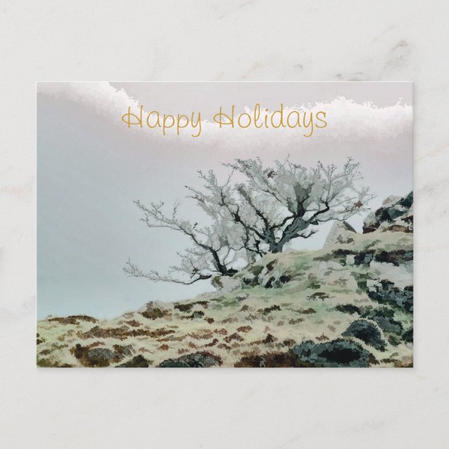 CARTES POUR FÊTES ANNUELLES ARBRES (Devant)