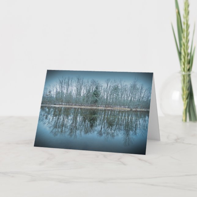 Cartes Pour Fêtes Annuelles Arbres de la saison (Devant)