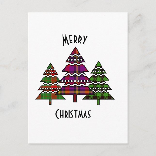 Cartes Pour Fêtes Annuelles Arbres de Noël (Devant)
