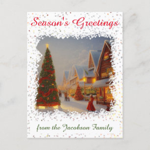Cartes Pour Fêtes Annuelles Arbres de Noël Chintzy Salutations saisonnières