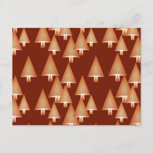Cartes Pour Fêtes Annuelles Arbres de Noël métalliques modernes - cuivre