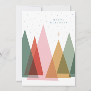 Cartes Pour Fêtes Annuelles Arbres de Noël minimalistes