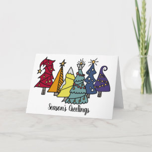 Cartes Pour Fêtes Annuelles Arbres de Noël Rainbow Pride