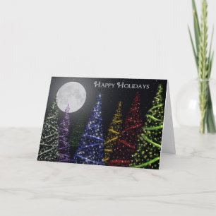 Cartes Pour Fêtes Annuelles Arbres de vacances