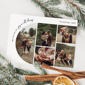 Cartes Pour Fêtes Annuelles Arc De Boho Moderne Joie Dans Toutes Les Choses Ci