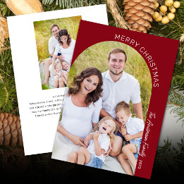 Cartes Pour Fêtes Annuelles Arc moderne élégant 2 Photo Noël