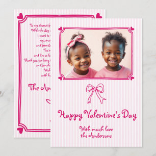 Cartes Pour Fêtes Annuelles Arc tiré à main rose Saint Valentin photo Fête