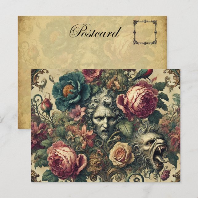 Cartes Pour Fêtes Annuelles Arcane Atelier - Victorien gothique (Devant / Derrière)