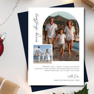 Cartes Pour Fêtes Annuelles Arch Photo Amusante Famille Nautique Noël Marine