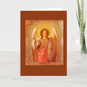 CARTES POUR FÊTES ANNUELLES ARCHANGEL MICHAEL - VINTAGE CHRISTMAS CARD