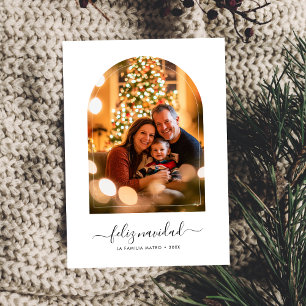 Cartes Pour Fêtes Annuelles Arche de Noël espagnole Photo Feliz Navidad