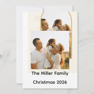 Cartes Pour Fêtes Annuelles Arche de Noël familiale joyeuse personnalisée