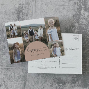 Cartes Pour Fêtes Annuelles Arche moderne Boho   Nouvelles de la famille de ph