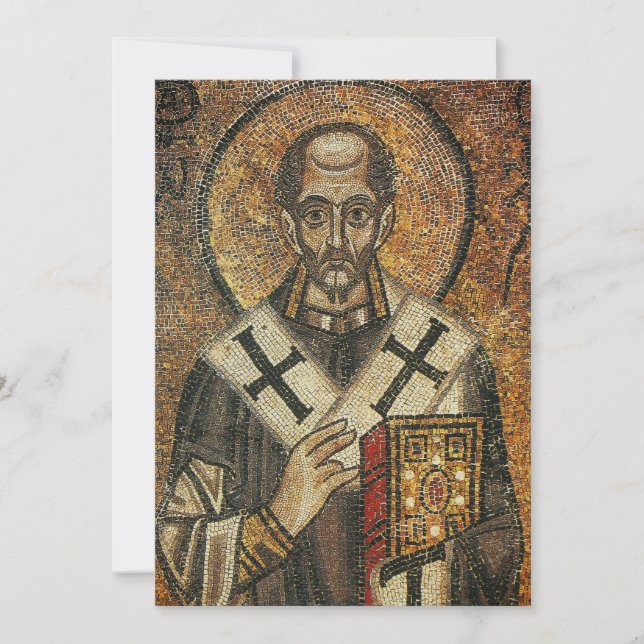 Cartes Pour Fêtes Annuelles Archevêque de Constantinople (Devant)