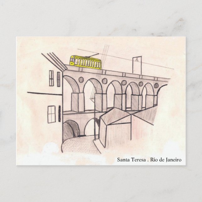 Cartes Pour Fêtes Annuelles Arcos DA Lapa, Père Noël Teresa, Rio de Janeiro (Devant)