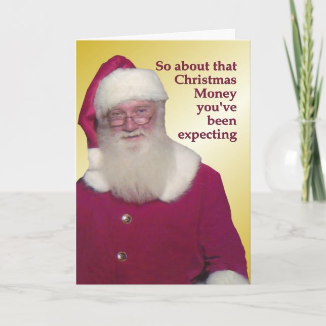 Cartes Pour Fêtes Annuelles Argent de Noël non inclus (Devant)