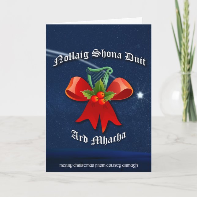 Cartes Pour Fêtes Annuelles Armagh Irish Christmas Card - Nollaig Shona Duit (Devant)