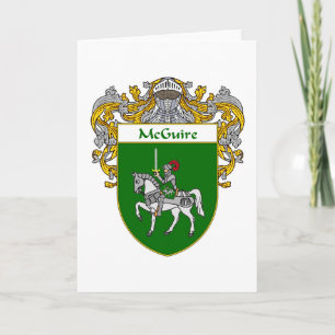 Cartes Pour Fêtes Annuelles Armoiries de McGuire (moulées)