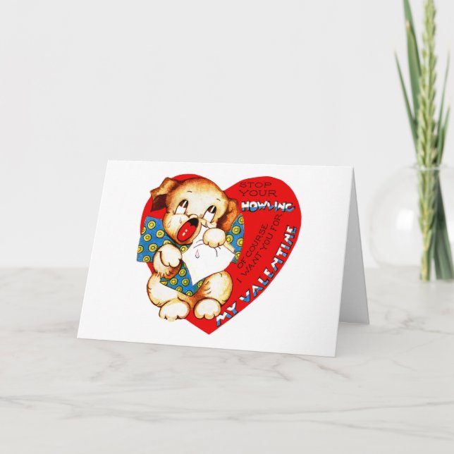 Cartes Pour Fêtes Annuelles Arrêtez de hurler Valentine (Devant)