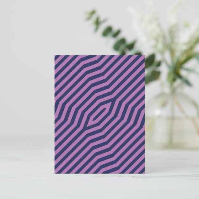 Cartes Pour Fêtes Annuelles Arrière - plan de bandes diagonales symétriques 11 (Debout devant)