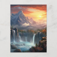 Arrière - plan du paysage de la montagne de la cas