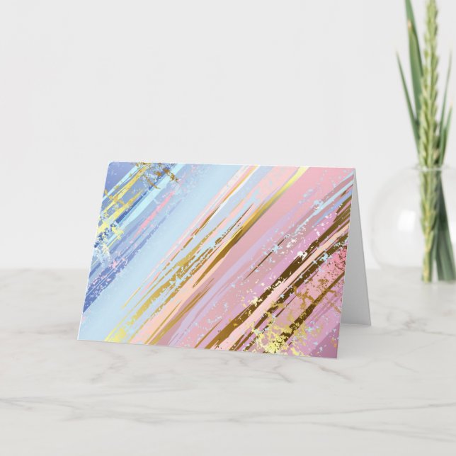 Cartes Pour Fêtes Annuelles Arrière - plan rose texturé (Devant)