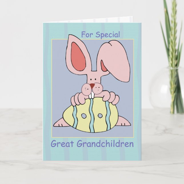 Cartes Pour Fêtes Annuelles Arrières-petits-fils Pâques Oreille-Résistible (Devant)