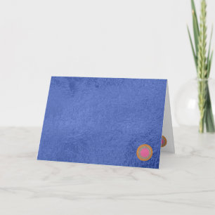 Cartes Pour Fêtes Annuelles Art101 Sceau d'or - Bleu Berry Satin Blanks soie