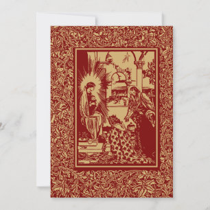 Cartes Pour Fêtes Annuelles Art & Artisanat Style Nativité de Noël 1896