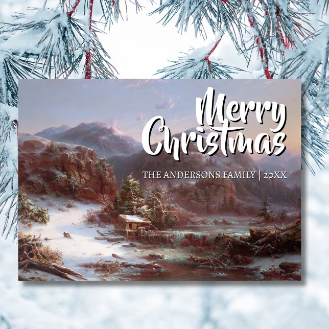 Cartes Pour Fêtes Annuelles Art classique Joyeux Noël hiver Gignoux (Créateur téléchargé)