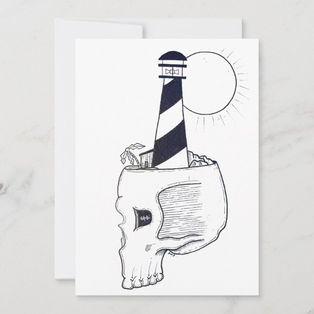 Cartes Pour Fêtes Annuelles art de crâne (Devant)